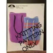 New Plymouth Yarn P375 Galway Felted Round Bags Handbags Knitting Pattern