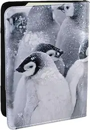 [JEJEA] Cute penguin1 Print Travel Organizer Credit Cards Case Passport BookPassport Holder Cover Wallet forTraveling,, Black, One Size