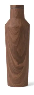 Corkcicle 16oz Canteen Walnut Wood 2-Pack NEW