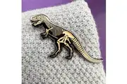 Tyrannosaurus Glowing Dinosaur Skeleton Enamel Pin