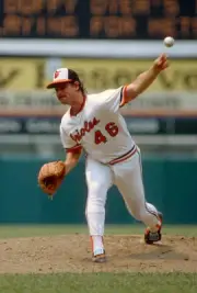 Mike Flanagan Of The Baltimore Orioles 1980 Baseball Photo 4