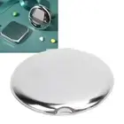 Pocket Mirror Portable Stainless Steel Compact Mirror Metal Handheld Drop Re SD0