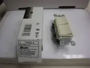 Leviton 5643-A COMBO Switch, 3-Way Double Rocker - Almond