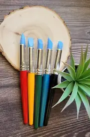 5 Silicone Tools for Clay sculpting - Silicone Tools molding clay sculpture.