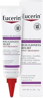 Eucerin Roughness Relief Spot Treatment, Urea Enriched Body Moisturizer for Dry Skin, Rough and Scaly Spots, With Precision Tip for Targeted Application, 2.5 Oz Tube