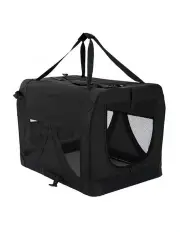 [Paw Mate] Portable Soft Dog Cage Crate Carrier Large in Black