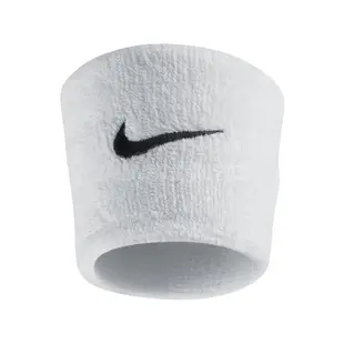 Nike 護腕 Swoosh Wristbands 白 黑 男女款 勾勾 一組兩入 球類運動 運動休閒 【ACS】 NNN0410-1OS