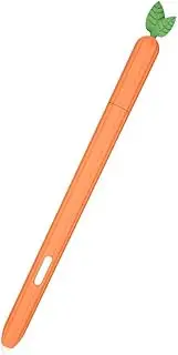 Case for S Pen on Samsung Galaxy Tab S7 FE/S7/S7 Plus/S8/S8 Plus/S8 Ultra/S9 /S9Plus / s9ultra Pencil Cover Colorful for Tablet S Pen Stylus Bag Non-Slip Protection Silicone Sleeve (Carrot Orange)