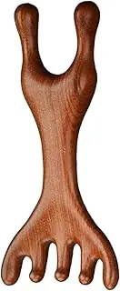 Sandalwood Scalp Massager, Deer Antler Massage Comb, Scalp Scraper Comb, Wooden Deer Antlers Nasal Scraper, Claw Handheld Massage Manual Tool, Scalps Sha Combs, Head Massage Tools