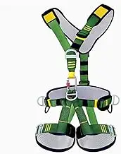 Climbing harness with thicken mesh pad,detachable full body safety harness for high-altitude working,rapelling,adjustable safety belt with D-rings,seat belt,fall arrest harness