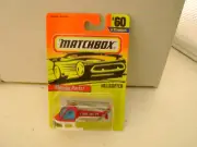 1996 MATCHBOX SUPERFAST #60 FIRE DEPT. HELICOPTER NEW ON CARD