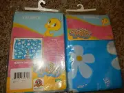 4K Set of 4 NWT 84x15 Vintage TWEETY BIRD Simply Daisy Floral Window Valances