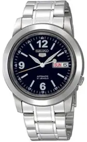 Seiko 5 Automatic SNKE61 SNKE61K1 Men's Day Date Blue Dial Steel Watch