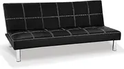 Chelsea Sofa Bed Faux Leather Lounge Couch Futon Furniture Modular Suite