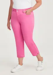 [Virtuelle] Taking Shape The Crop Luxe Looker Size 16 in Strawberry Pink, Cotton - Plus Size Women's Clothing Strawberry Pink