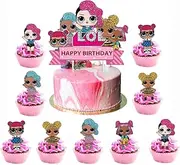 25pcs Children Cake Toppers Cupcake Toppers Cake Decorations,Children Birthday Party Supplies Decorations (2)