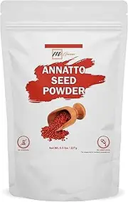 mGanna Pure Annatto Seed/Achiote Powder - A Spice Delight 0.5 lbs / 227 gms