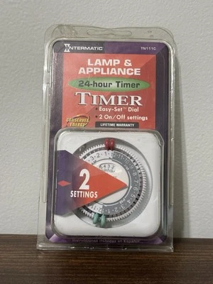 Intermatic Lamp & Appliance 24 Hour Timer White TN111C
