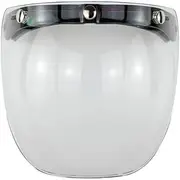 Universal Windshield Motorcycle Wind Deflector Helmet Visor Retro 3-snap Sunscreen Sun Shield Visor Bubble Mirro Windproof Motorcycle Helmet Lens for Helmet Face Lens Shield Visor Motorcycle Helmet(Tr