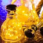 Waterproof Wine Bottle Lamp Solar Wine Fairy Copper Wire String Light Outdoor