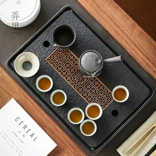 手把壺 釉畫彩日式側把茶壺粗陶茶具套裝家用簡約泡茶禪意陶瓷單壺