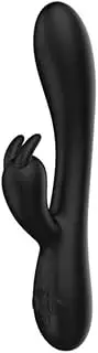Silicone Dildo Vibrator Rechargeable G Spot Clitoris Powerful Stimulator Heating Rabbit Anal Vibrators For Women Waterproof Clit Stimulator 10 Vibration Modes Softer Flexible Sex Toy Clitoral (BLACK)