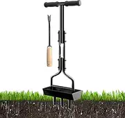 Manual Lawn Aerator Device – Grass Soil Corer, Gardening Ground Tool, Backyard Soils Opener | Iron Core Extractor Rust Resistant Build, Lawns Penetrator Easy opration for Outdoor Tasks, Plant Beds