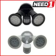 LV Luce 24W Twin Security Garage Spot Flood Light Outdoor Sensor