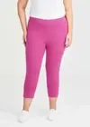 ts Taking Shape Leggings Size 18 Fuchsia Colour Australian Cotton Crop Style NWT