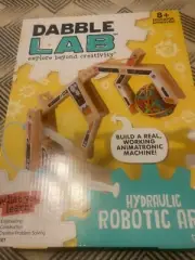 Dabble Lab Hydraulic Robotic Arm Ages 8+ STEM Engineering Construction NEW