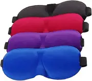 COLLBATH 4pcs Comfortable Eye Masks Shading Sleep Patches for Indoor Outdoor Use for Light Sensitivity