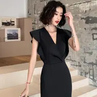 在飛比找momo購物網優惠-【派對樂木婚禮La Morongo Dress】氣質顯瘦晚禮