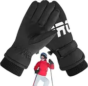 [Generic] Winter Gloves Women,Skiing Mittens | Winter Gloves Thermal Warm Mittens Touchscreen Windproof Gloves for Cycling Hiking Walking