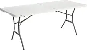 Lifetime 25011 6 ft (1.83 m) Light Commercial Folding Table - White Granite