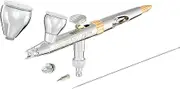 Harder & Steenbeck Airbrush – Evolution 2024 CRplus - German-Engineered Dual Action Painting Set with Gravity Feed - 0.28 + 0.45mm Self-Centering Nozzles - 2 + 5 ml Paint Cups - 121233