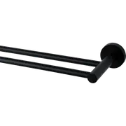 MIXX 750mm Matte Black Chia Round Double Rail
