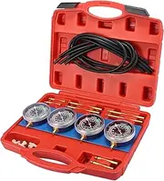 Motoforti Motorcycle Carburetor Synchronizer Tool Fuel Vacuum Calibrate Kit Sync Balancing Carb Gauge Set for Honda for Yamaha for Kawasaki for BMW