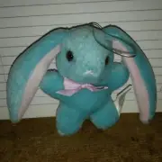 4" Blue Stuffed Long Eared Bunny Rabbit Easter Doll x3
