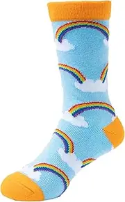 [Spencer Flynn] RAINBOW (Kids 4-6yrs) | Fun Happy Gift Socks For Girls - Quirky Novelty Present for Kids