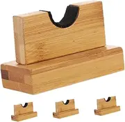 MOBUTOFU 2 Pairs Wooden Baseball Bat Display Rack Lightweight Bat Holder for Efficient Storage and Organization Durable Base