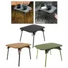 Folding Table Multifunctional Stable Adjustable Height for BBQ Travel Yard