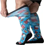 Viasox Snoopy Diabetic Socks for Women & Men, Peanuts EasyStretch Winter Christmas Collection