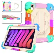 For iPad Mini 7 Contrast Colour Silicone + PC Tablet Case