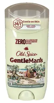 Old Spice GentleMan's Blend Deodorant Eucalyptus with Coconut Oil Scent 3 oz