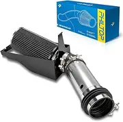 PHILTOP 4" Cold Air Intake Kit System + Heat Shield Compatible with Ford F250/F350 Super Duty 1999-2003 V8 7.3L, Excursion 2000-2003 V8 7.3L, High Performance, Black
