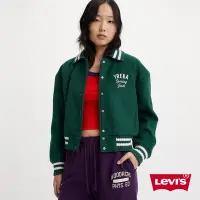 在飛比找Yahoo奇摩購物中心優惠-Levis Gold Tab金標系列 女款 羊毛翻領外套 綠