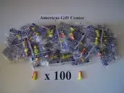 EarPlugs 100 Pair Howard Leight Laser Lite Individually Wrapped NRR 32DB
