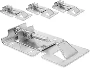 Angoily 2 Pairs Range Hood Hook Silent Anti-Collision Device Fixture Bolts Heavy-Duty Hooks Dining Car Fence Hole- Collision Pad Key Decoration New York Keychain Silver Stainless Steel