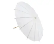 Mini White Paper Umbrella Decorative DIY Cocktail Umbrella