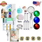 360° Rotatable High-Pressure Shower Head with LED & Filtered Water – Spa Luxury